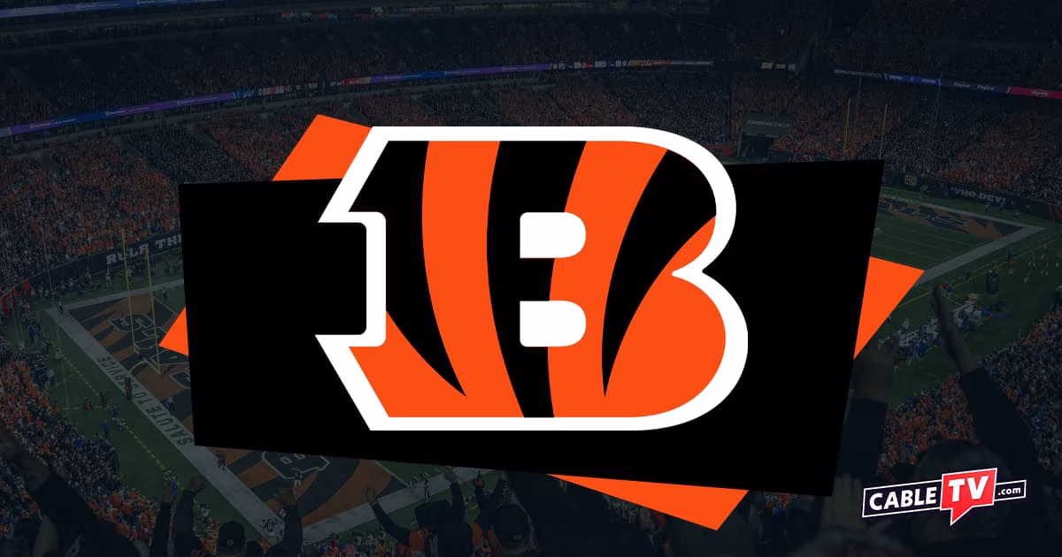 The Cincinnati Bengals logo over an image of Paycor Stadium.