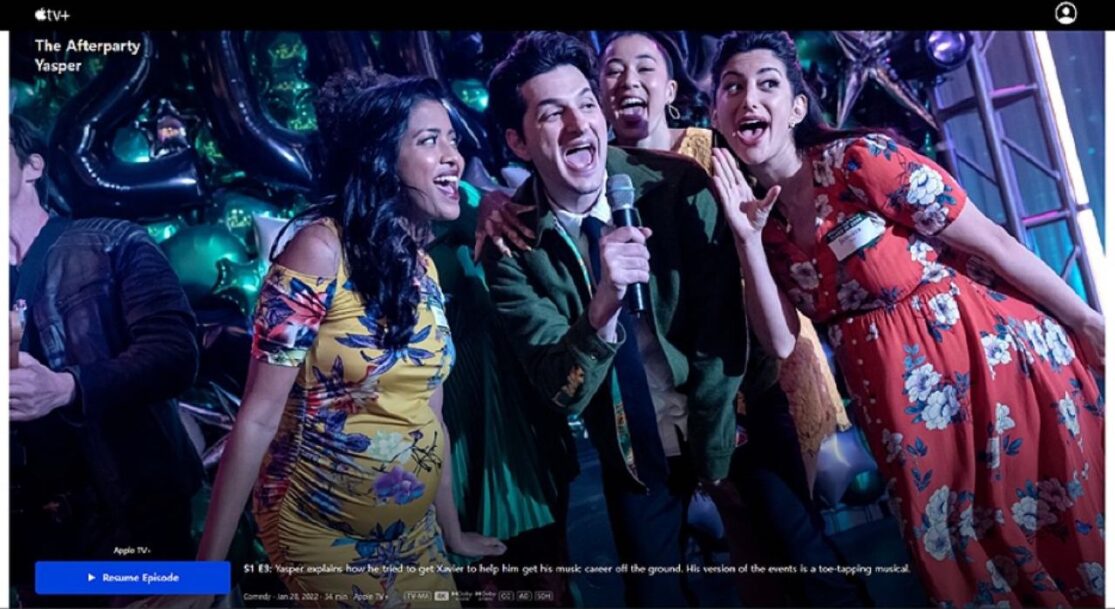 Apple TV+ play screen