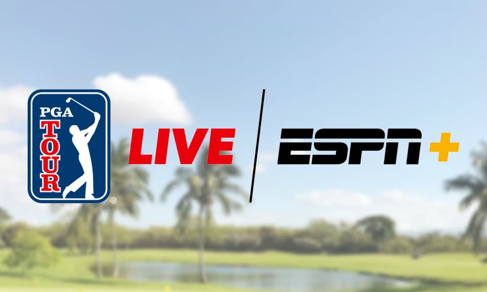 PGA Tour Live on ESPN Plus promotional image.
