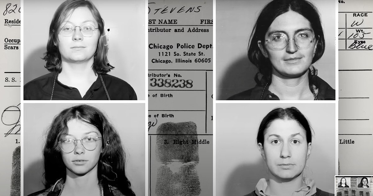 1972 mugshot from HBO Max documentary The Janes