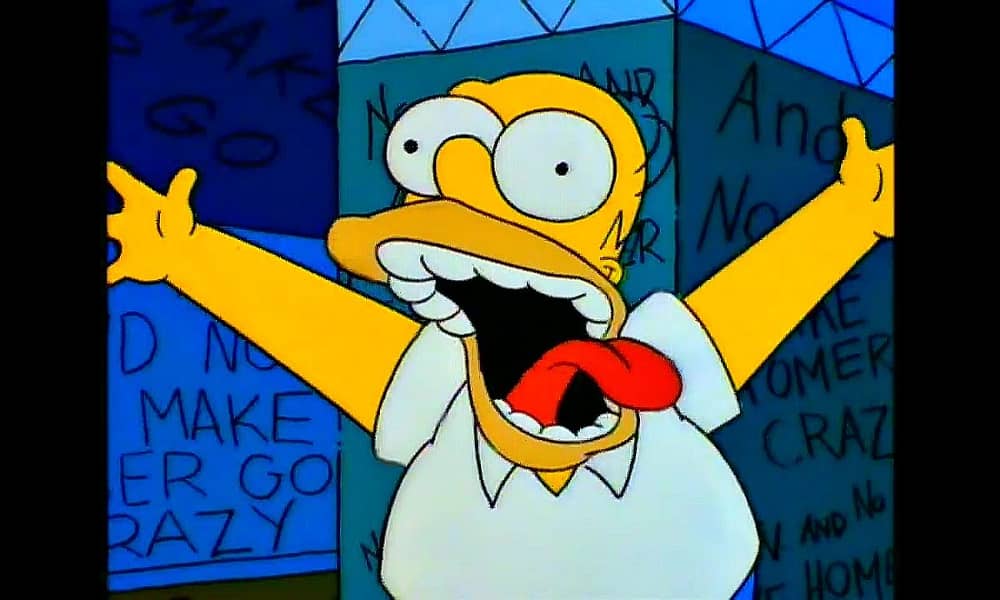 Homer Simpson in Treehouse of Horror V (1994).