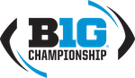 The blue and black Big Ten Football Championship logo.