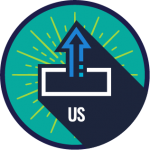 Most upstream indicators feature an upward facing arrow