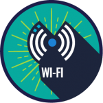 Wi-Fi lights usually have multiple curved lines