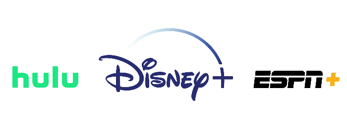 Hulu, Disney+, and ESPN+.