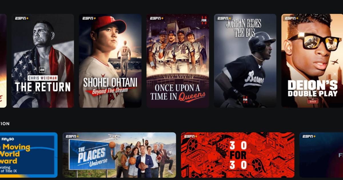 ESPN+ on demand content ESPN+ houses on demand content of documentaries, docuseries, and analysis.