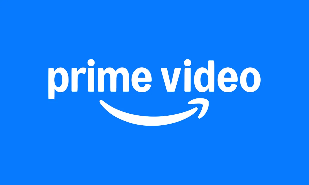 The Amazon Prime Video logo on a blue background.