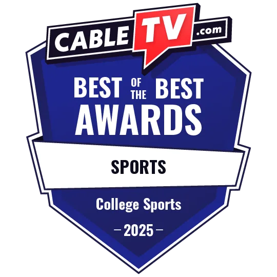 CableTV.com's 2025 Best of the Best for College Sports award badge.