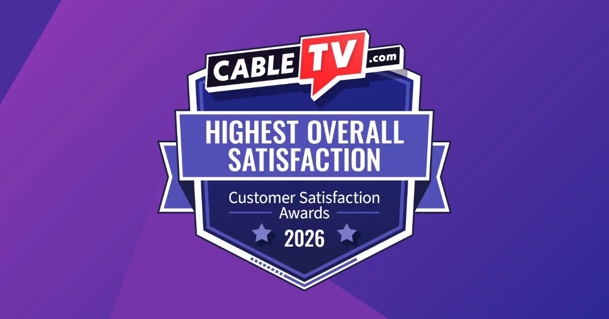 Badge for Highest Overall Satisfaction on a purple-gradient background