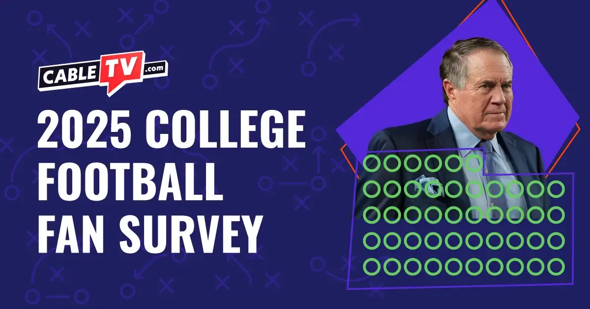 CableTV.com 2025 College Football Fan Survey with new UNC head coach Bill Belichick