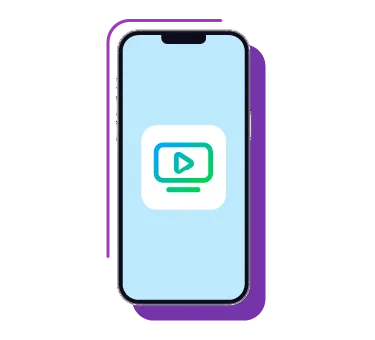 Cox TV App Image of cell phone with Cox Contour TV app icon