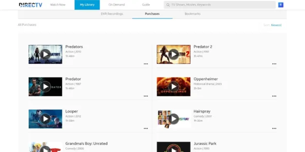 A screenshot of the MyFree DIRECTV purchases page shows how to link your Movies Anywhere account to the DIRECTV app.