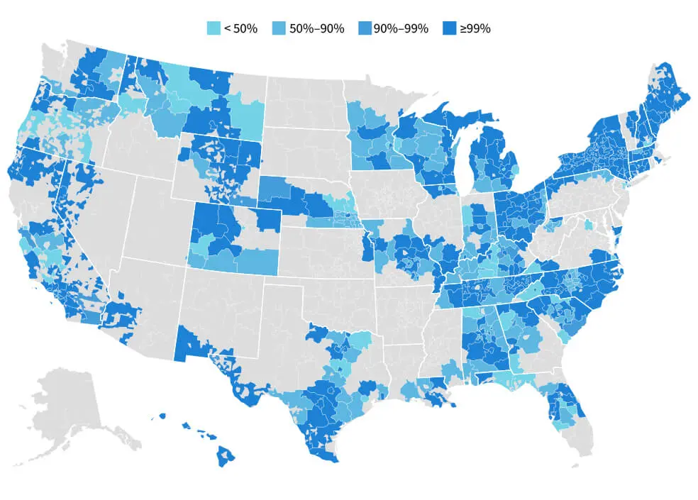 Spectrum Internet Availability map Spectrum Internet Availability map